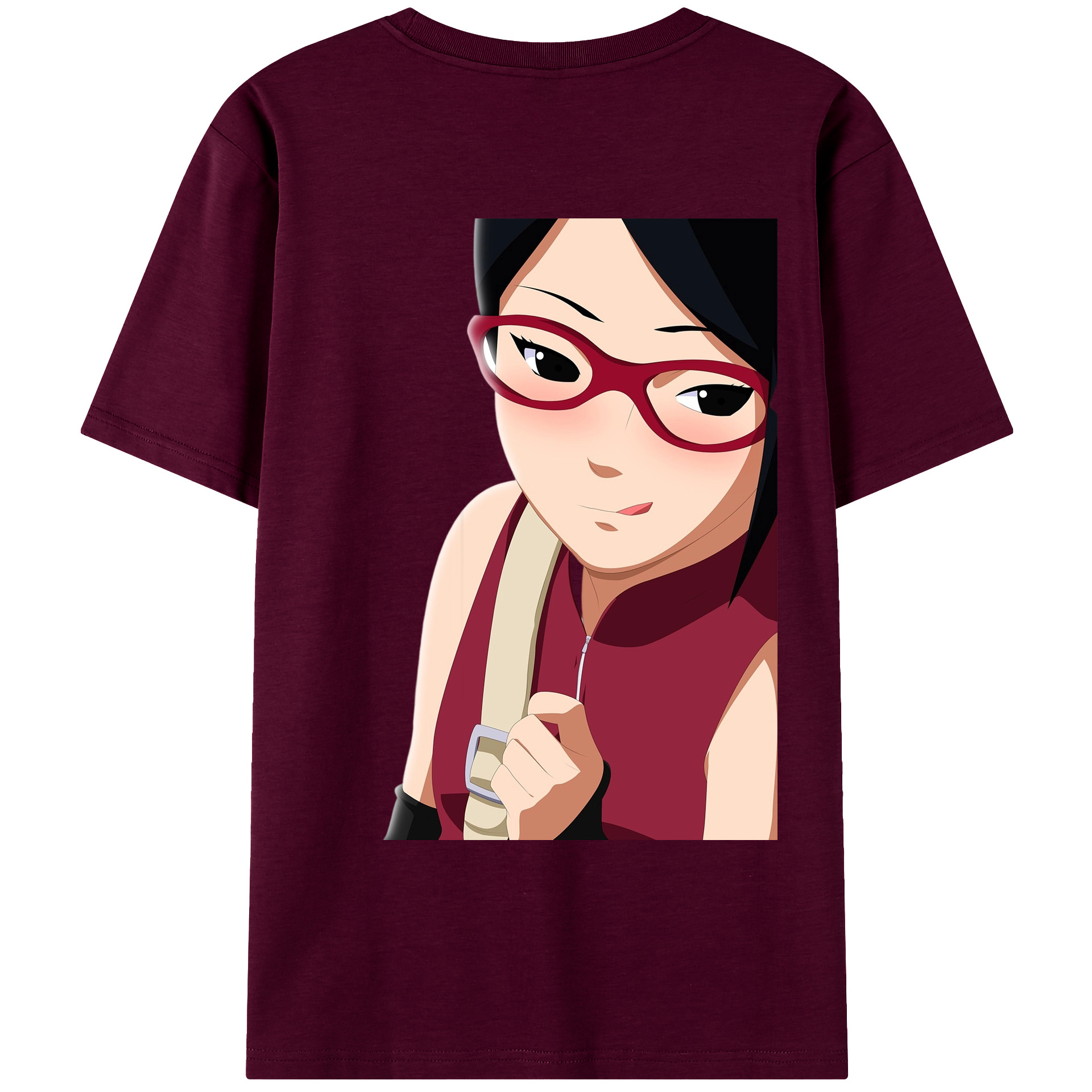 （画像用） NARUTO -ナルト- うちは サラダ Uchiha Sarada レディース半袖Tシャツ(バックプリント)